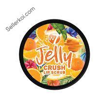 W7 Jelly Crush Lip Scrub Outrageous Orange (6gm)
